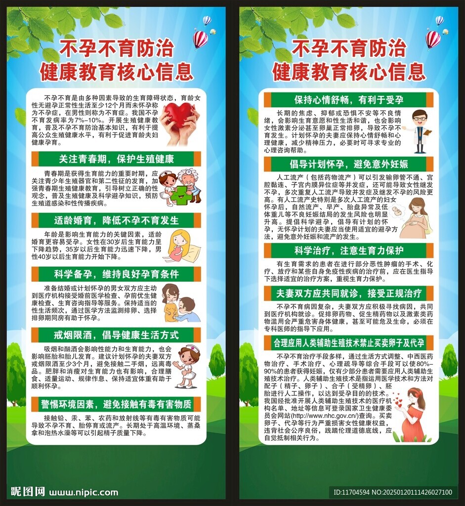 健康教育知识展架