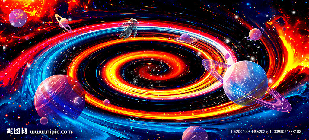 炫丽宇宙星空星球软膜天花