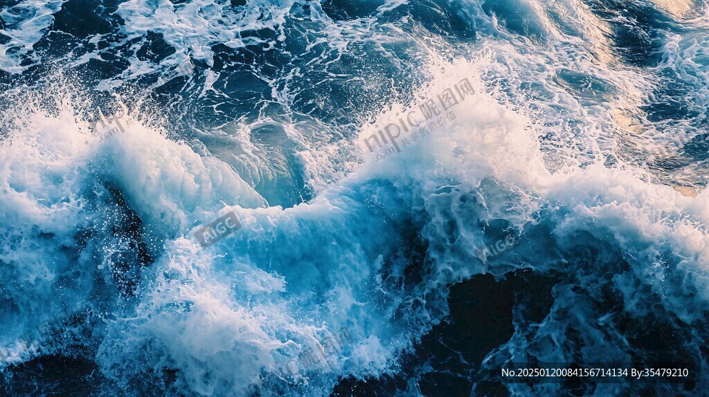 浪花高清背景