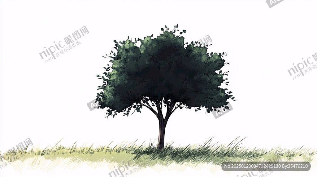 大树插画