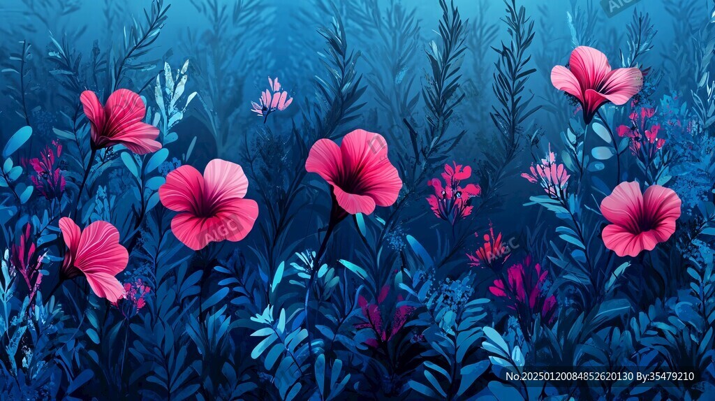 植物花卉壁画