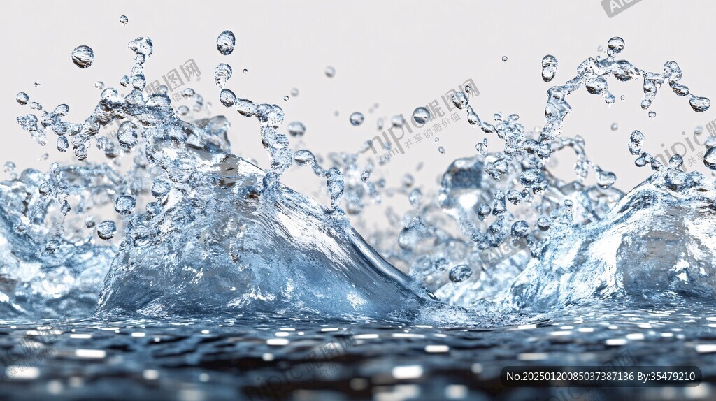 水中水波水花