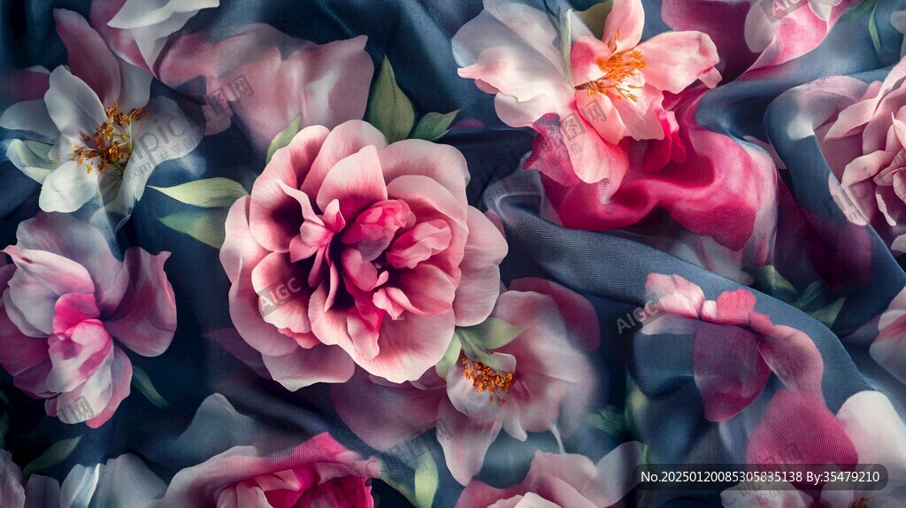 3d立体花卉牡丹