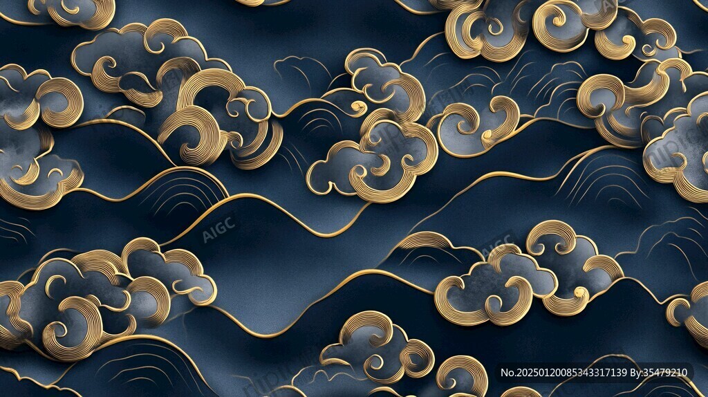 宋代云图高端云纹装饰