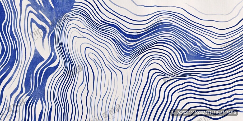 曲线线条流体纹理