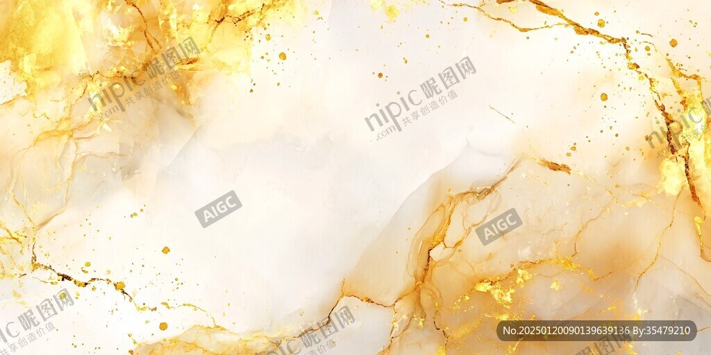 金色水墨纹理大理石纹