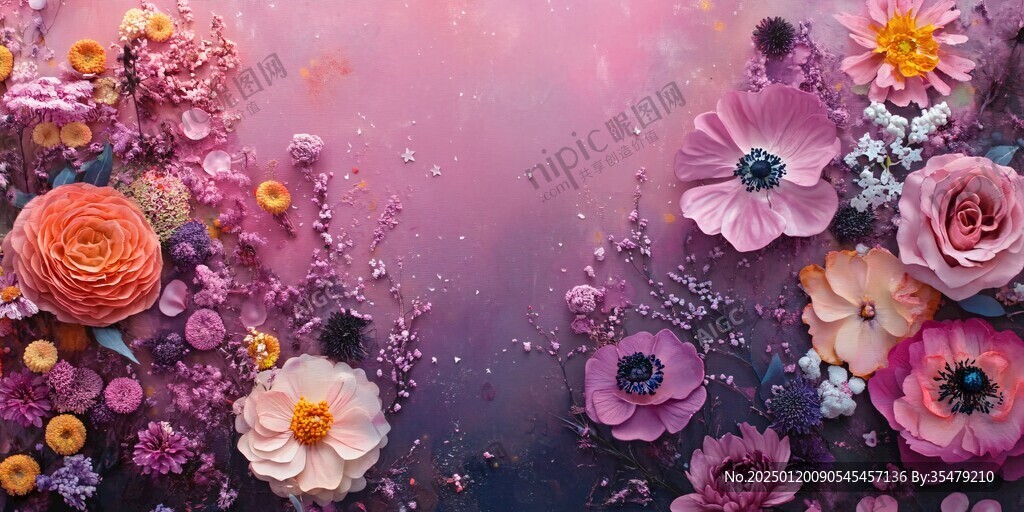 炫彩花朵壁纸
