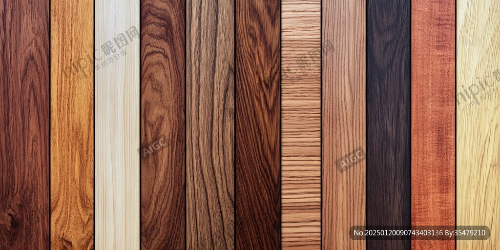 多种颜色木板木材