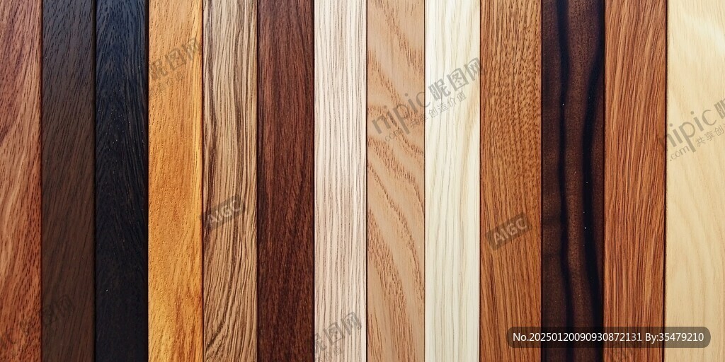 多种颜色木板木材
