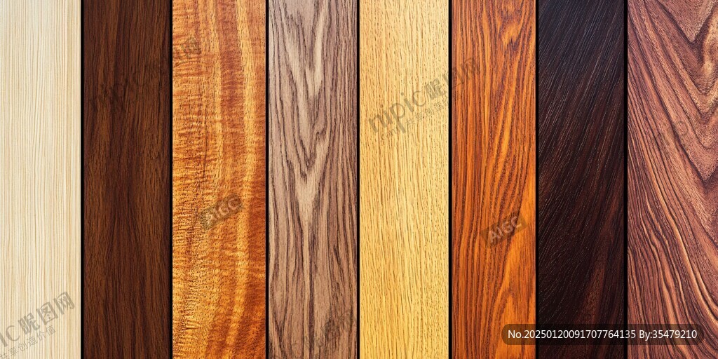 多种颜色木板木材