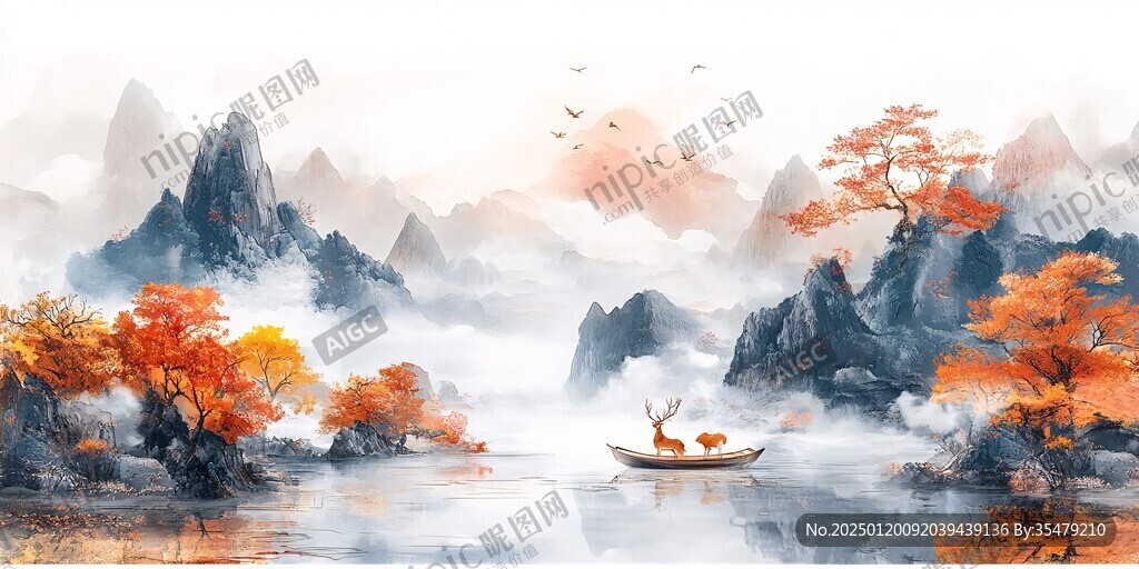 新中式禅意山水船