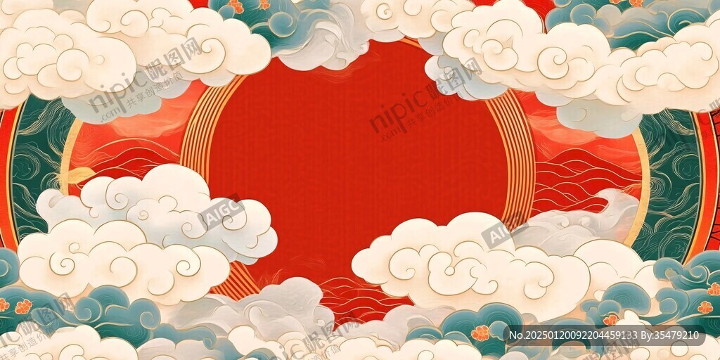 喜庆插画背景