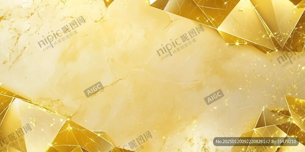 高清金色几何背景墙