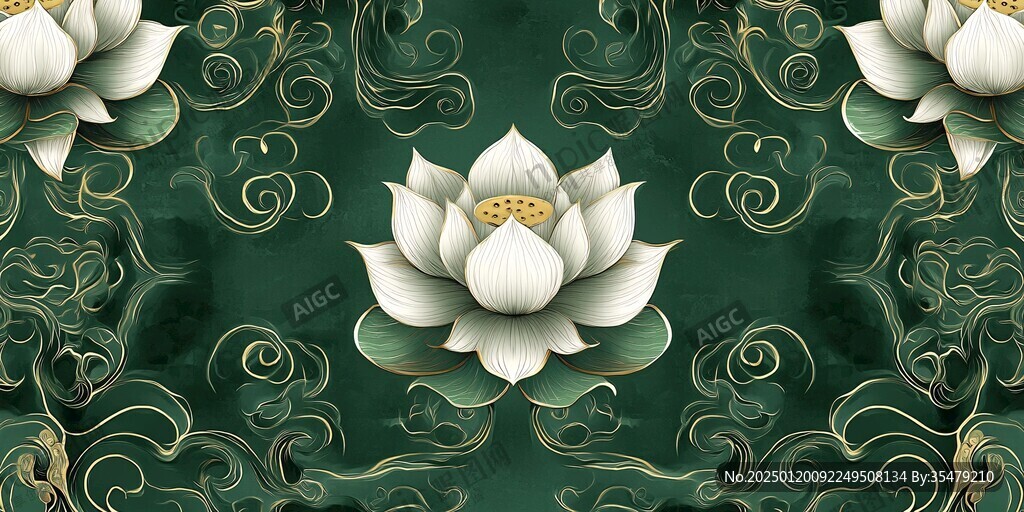 荷花金线床背景