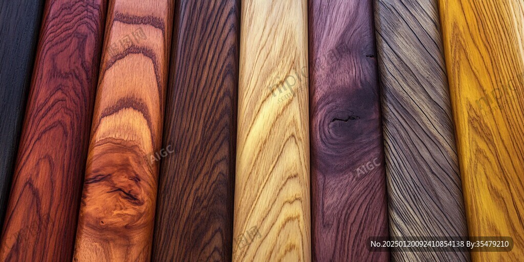 多种颜色木板木材