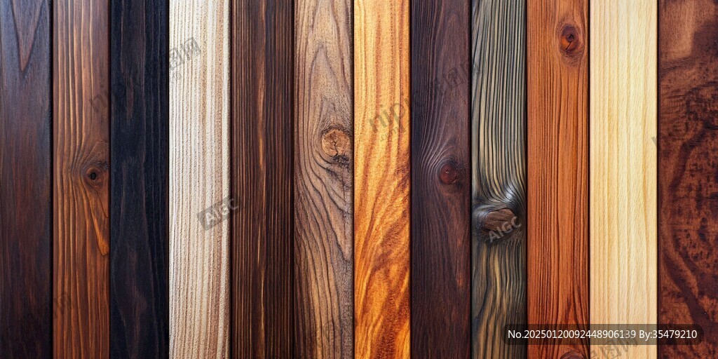 多种颜色木板木材