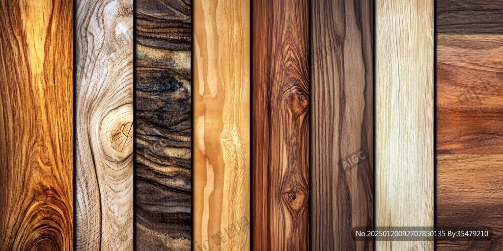 多种颜色木板木材