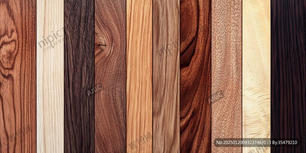 多种颜色木板木材