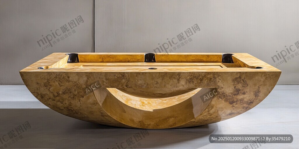 金色洗浴盆