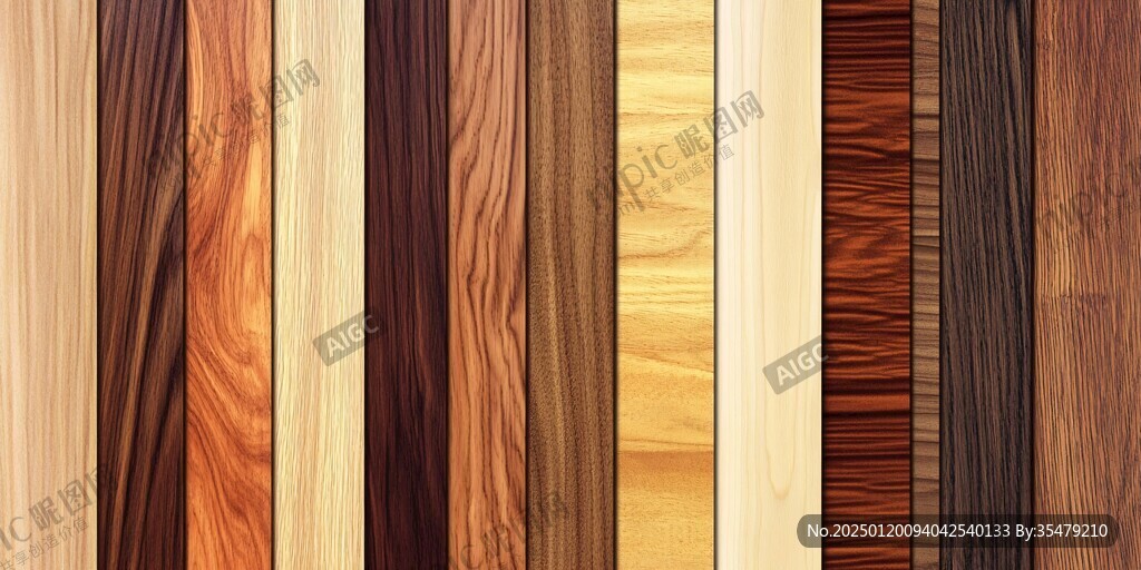 多种颜色木板木材