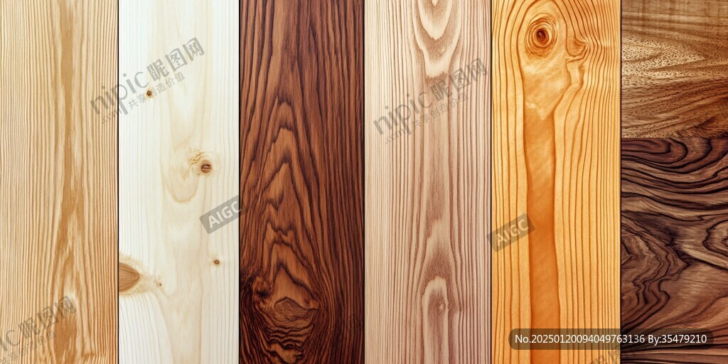 多种颜色木板木材