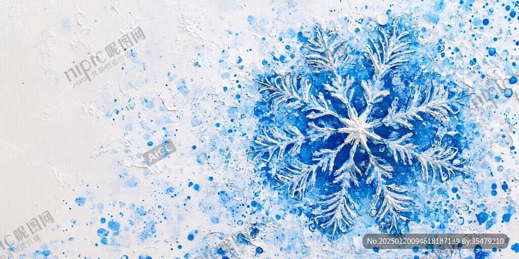 玻璃上的雪花