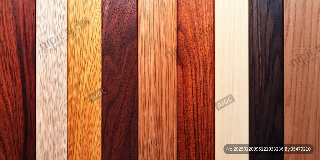 多种颜色木板木材