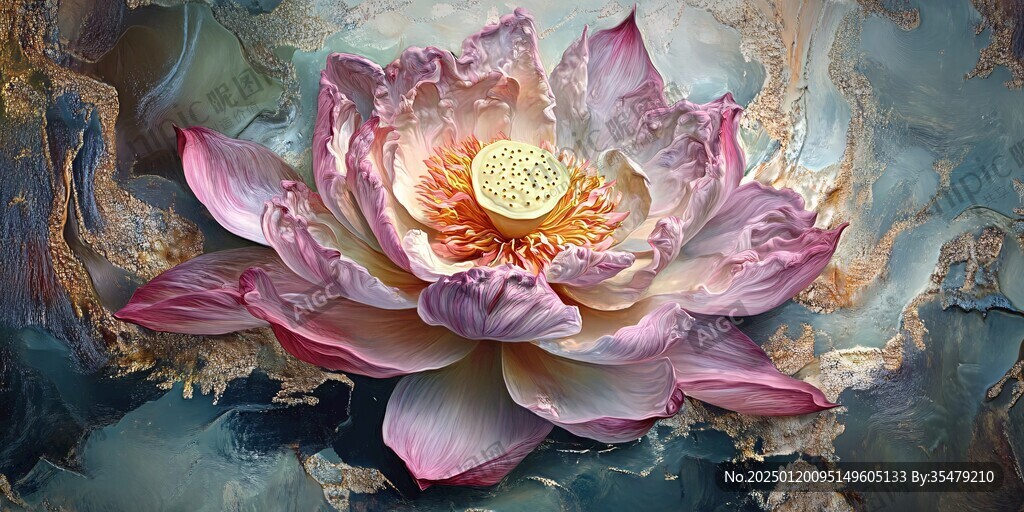 金色荷花壁纸
