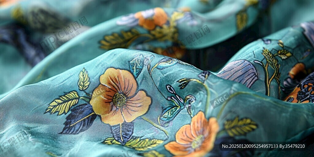 丝绸印花素材