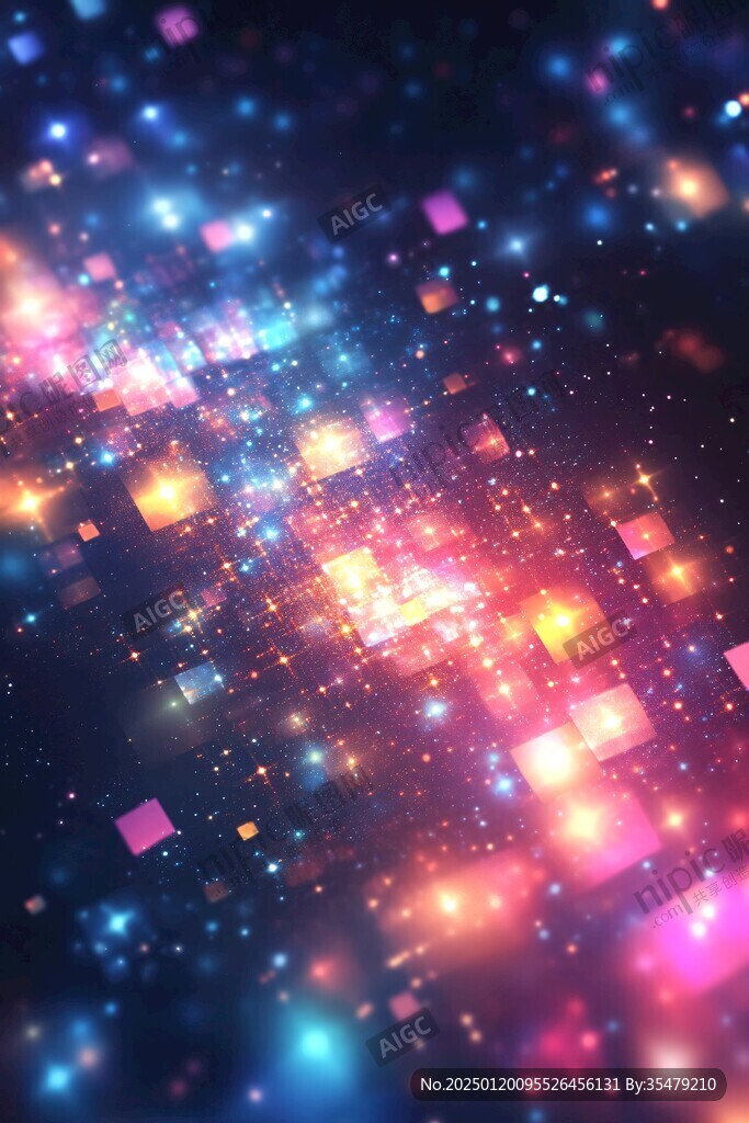 色彩斑斓梦幻灯光