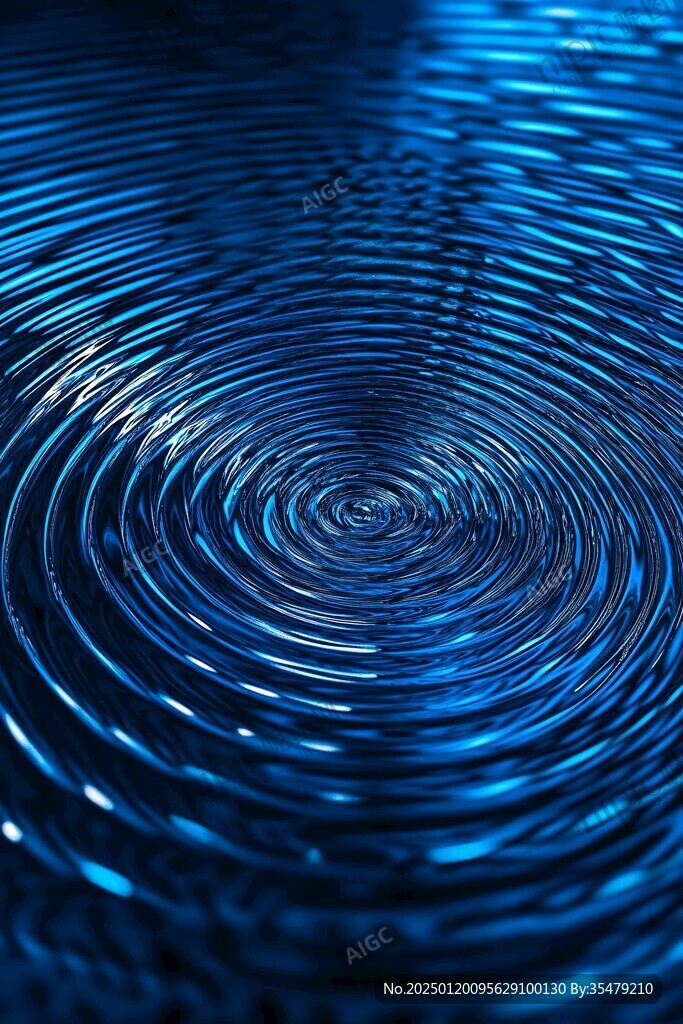 蓝光水波纹