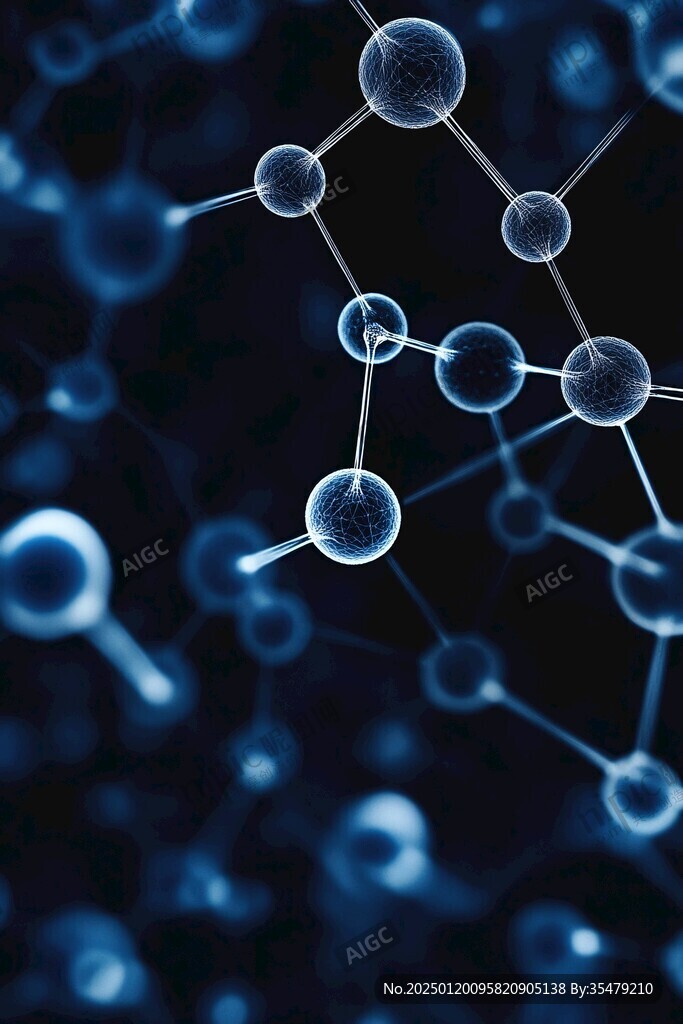 蓝色生物科技医疗背景