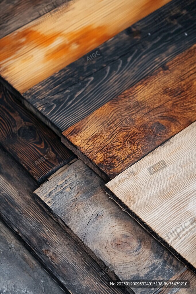 多种颜色木板木材