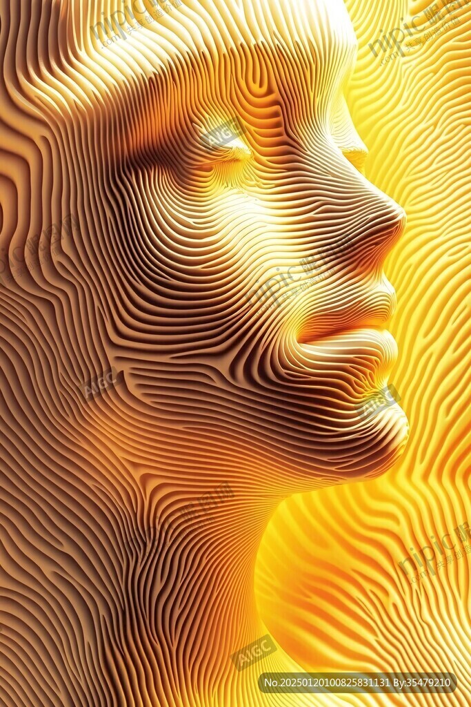 4d金色线条艺术