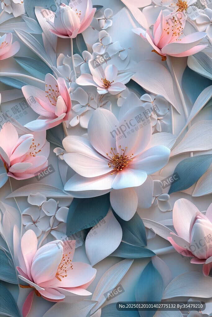 3d立体花壁纸