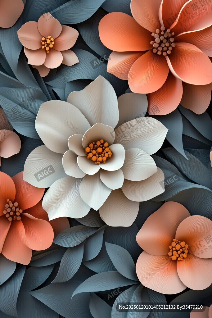3d立体花壁纸