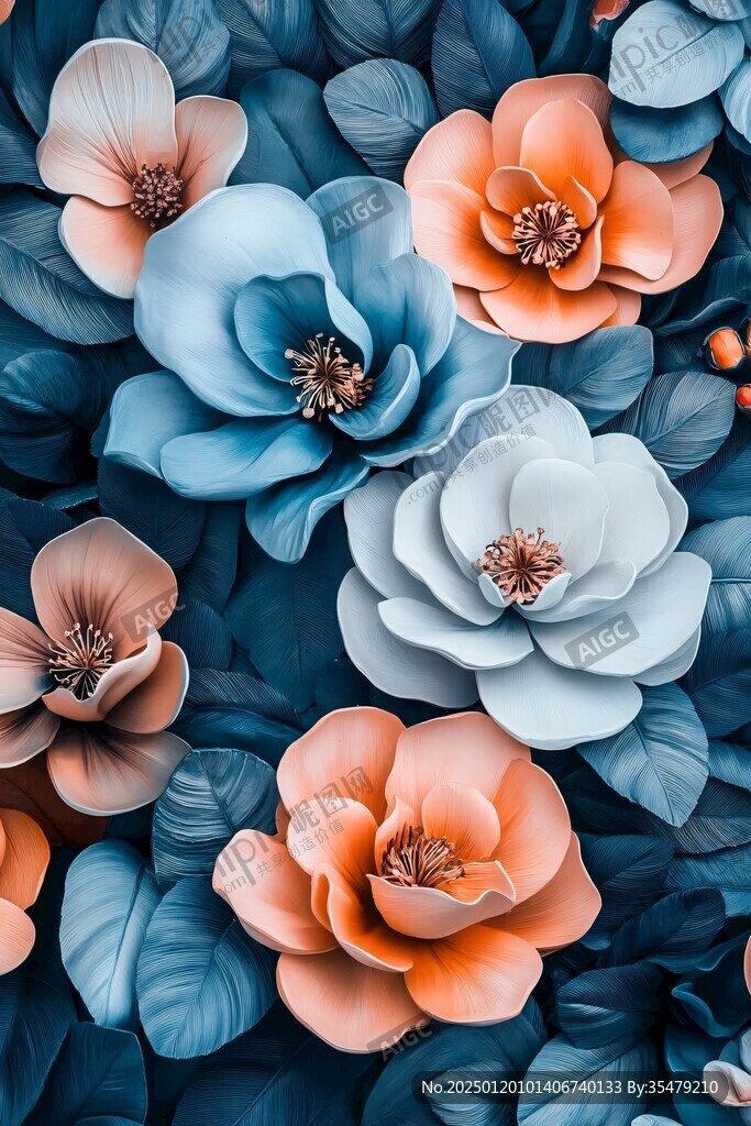 3d立体花壁纸