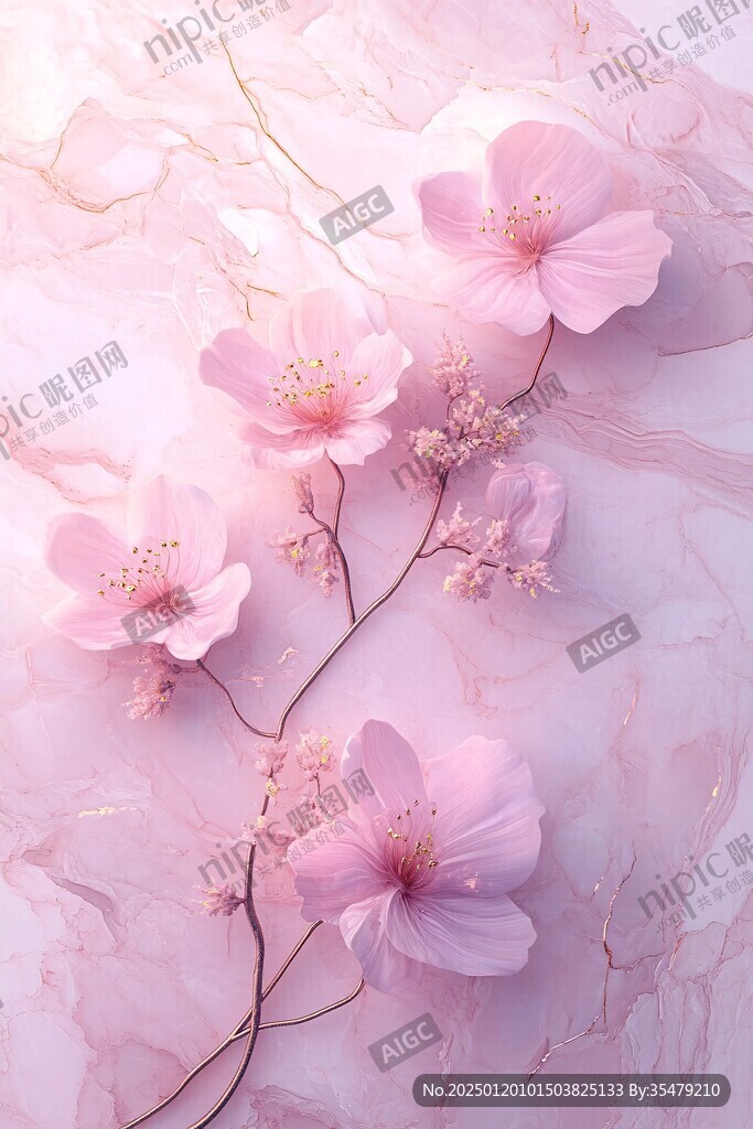 3d立体唯美花卉