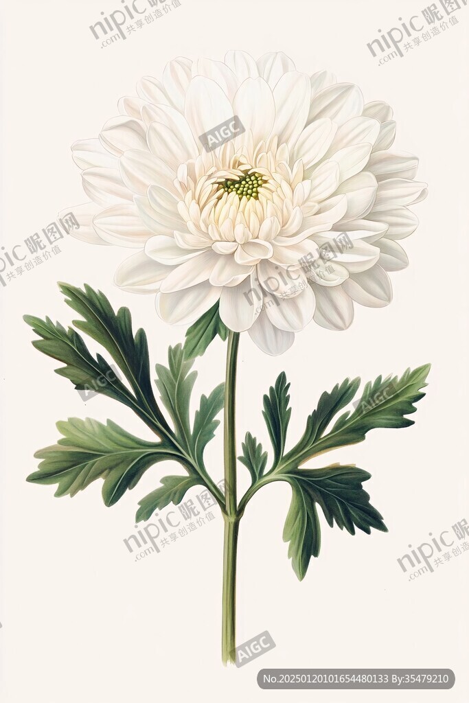 杭白菊插画