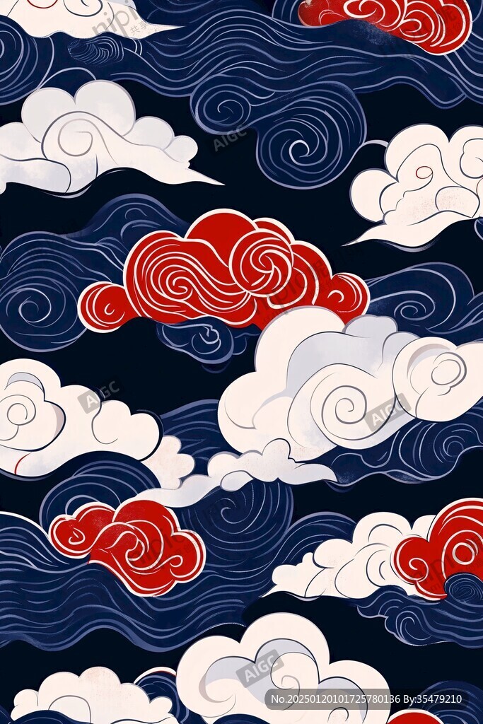 宋代云图高端云纹装饰