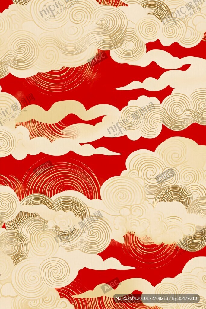 宋代云图高端云纹装饰