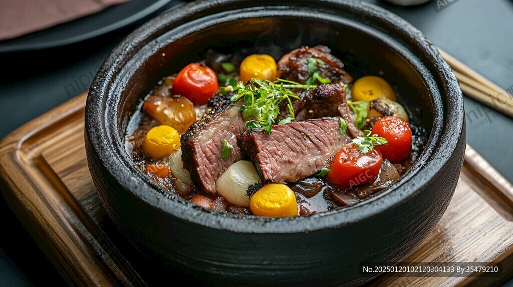 砂锅卵石牛肉