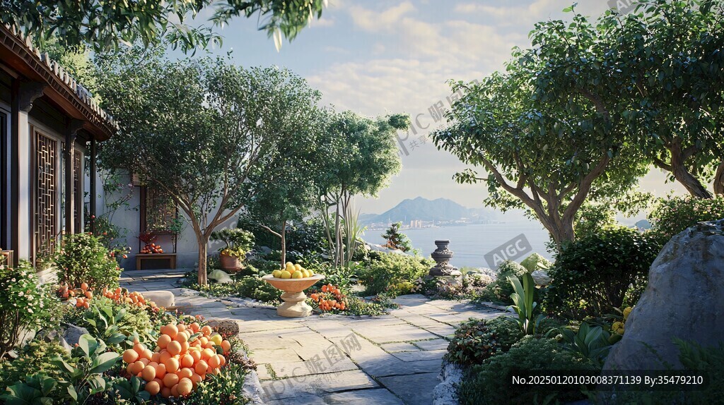 别墅庭院3dsmax