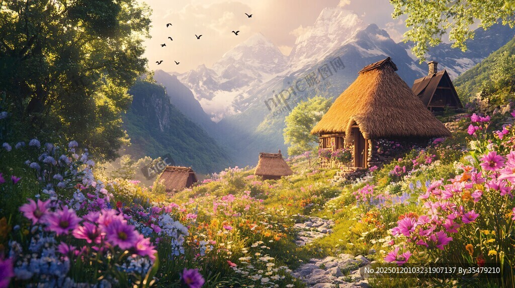 唯美农村场景
