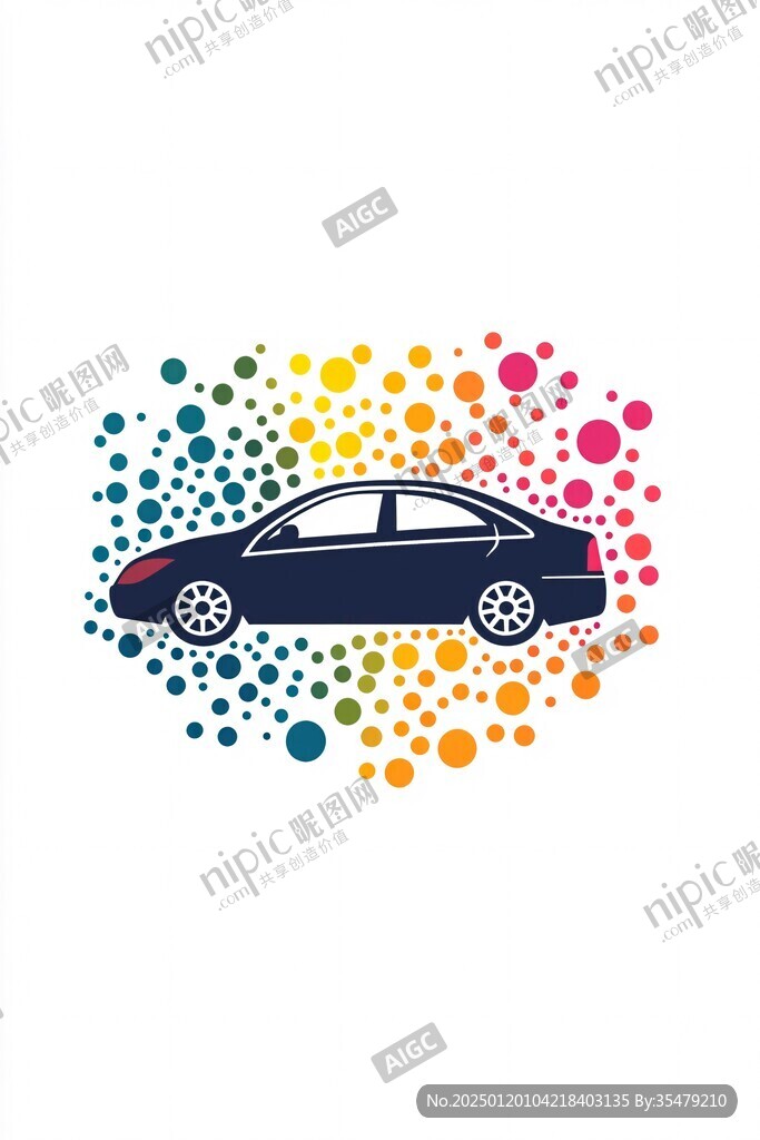 抽象车车外形logo
