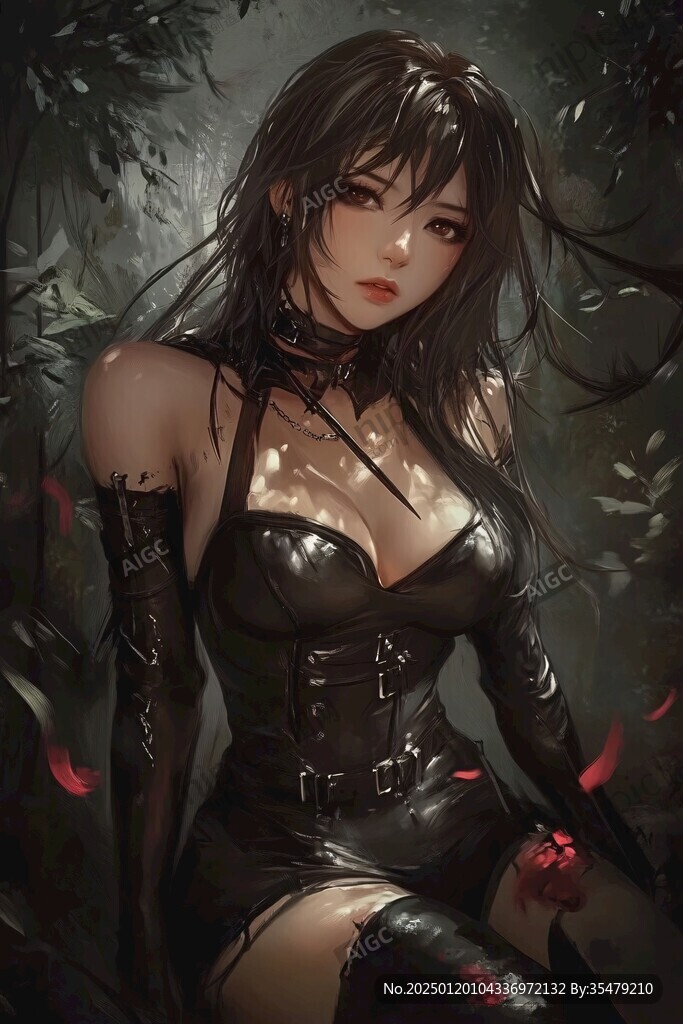 日韩厚涂插画