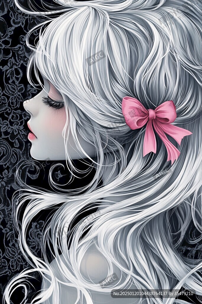 唯美女孩装饰画