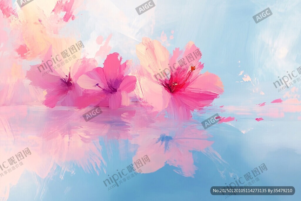 梦幻色彩花朵