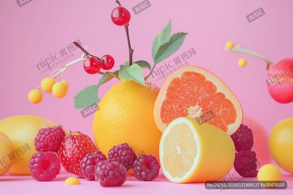 lowpoly水果