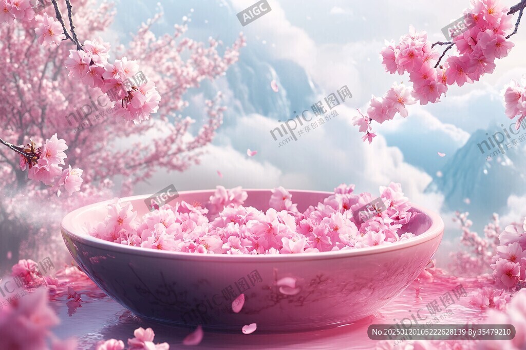 桃花意境图